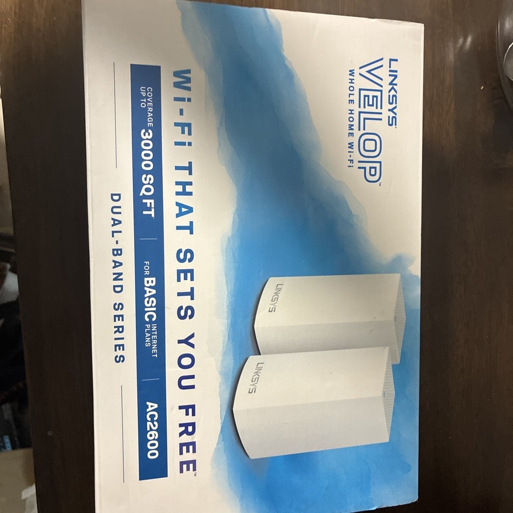 Linksys‎ WHW0102 Velop AC2600 Dual-Band Whole Home Wi-Fi Intelligent Mesh System